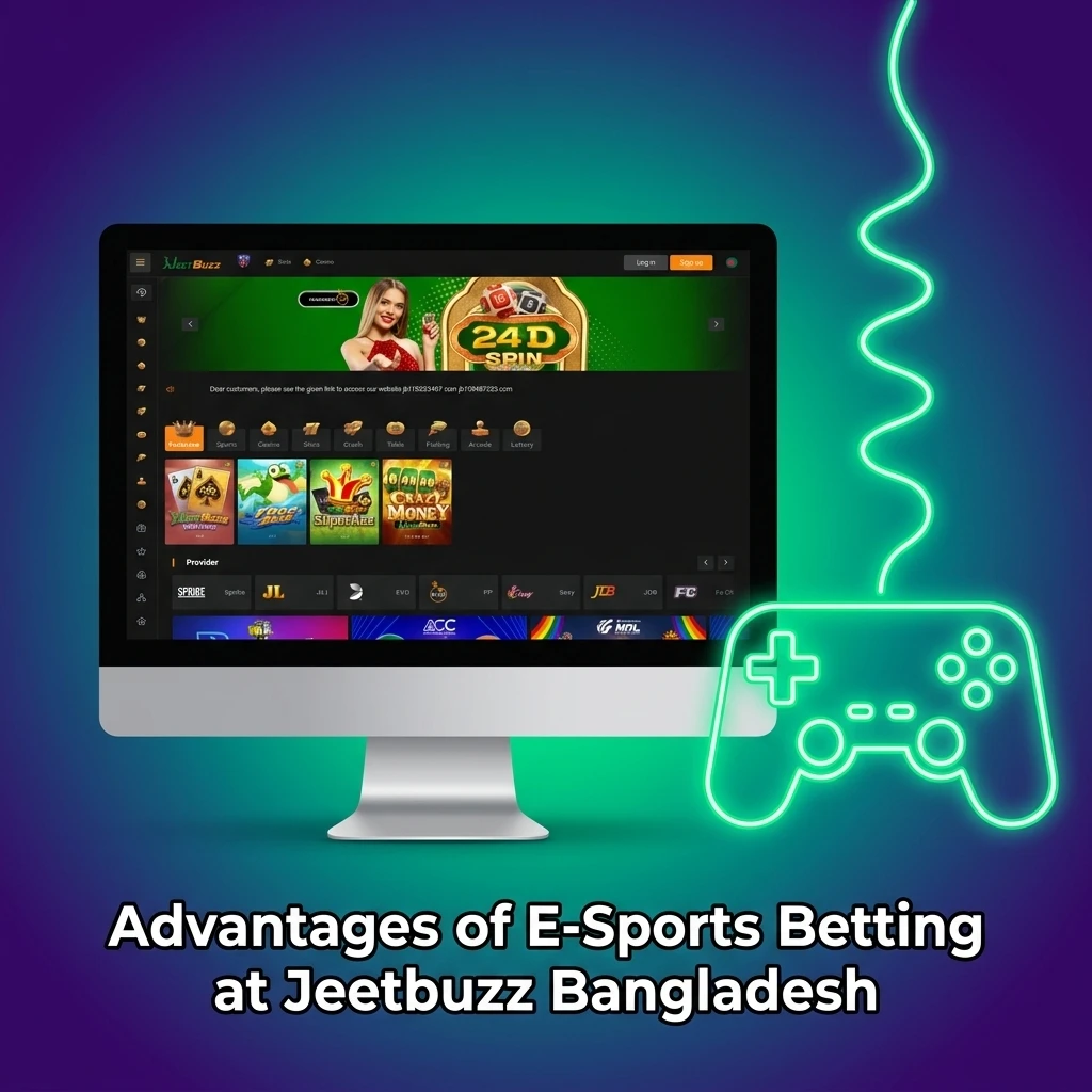 Jeetbuzz Bangladesh esports betting advantages including odds, bKash payments, bonuses, mobile app, and 24/7 support