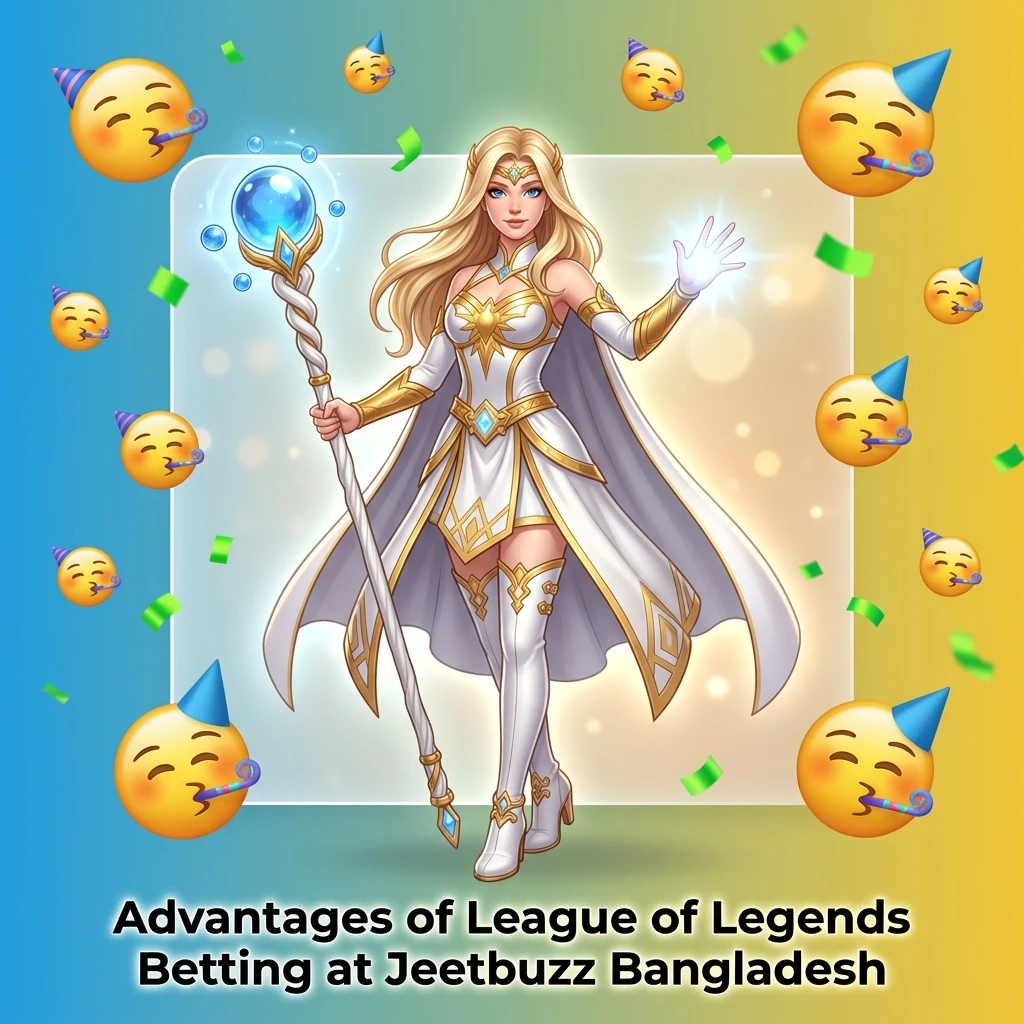 Jeetbuzz Bangladesh League of Legends betting advantages including bonuses, bKash payments, 24/7 support, and mobile app