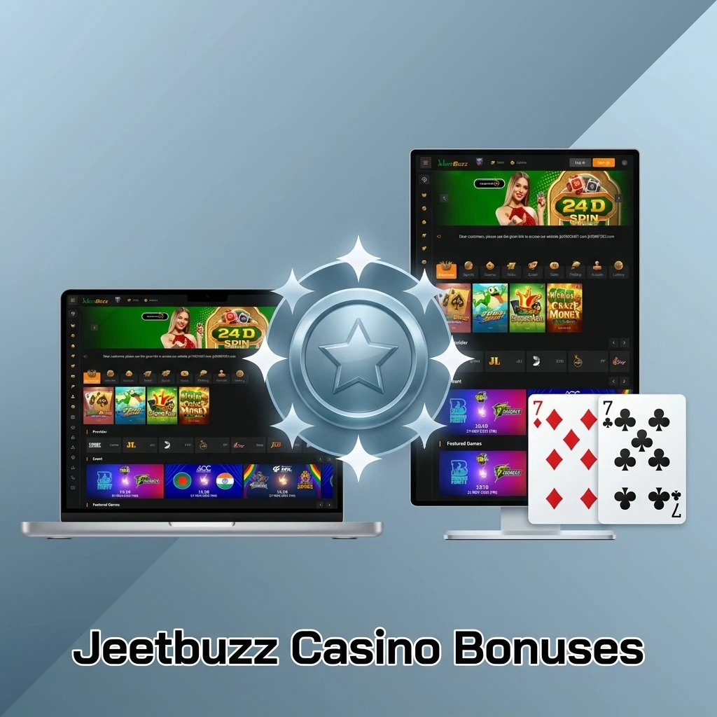 Jeetbuzz Casino bonuses including welcome bonus, reload bonus, cashback offer and free spins promotions for BD players