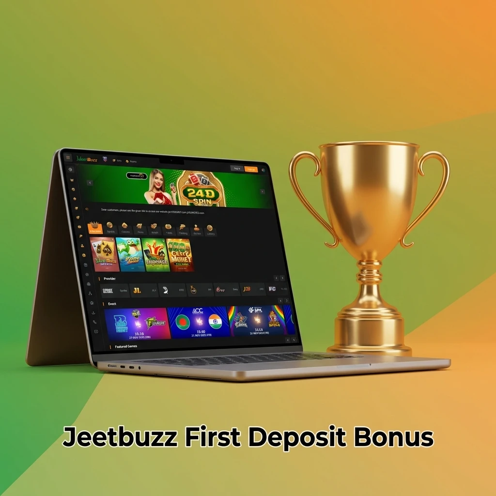 Jeetbuzz first deposit bonus offering 150% up to 7,777 BDT for sports or 100% up to 900 BDT for casino