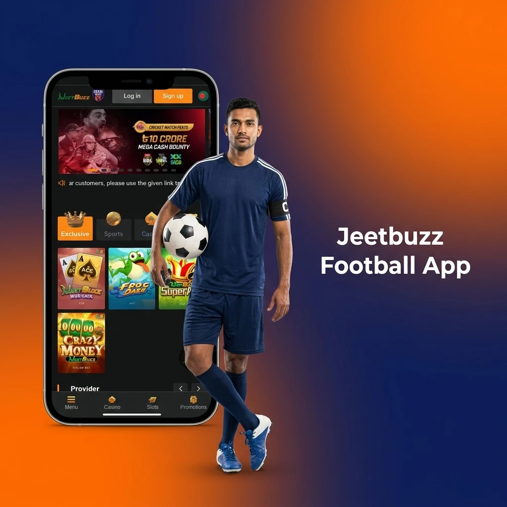 Jeetbuzz football betting app for Android and iOS with live betting, pre-match markets, and fast mobile interface