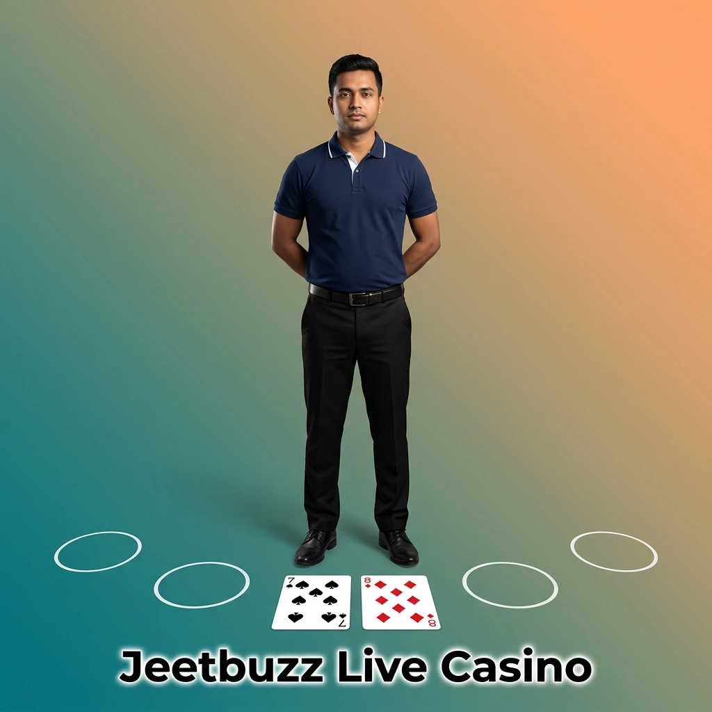 Jeetbuzz live casino with professional dealers streaming HD games including Baccarat, Roulette, Blackjack, Dragon Tiger, Teen Patti
