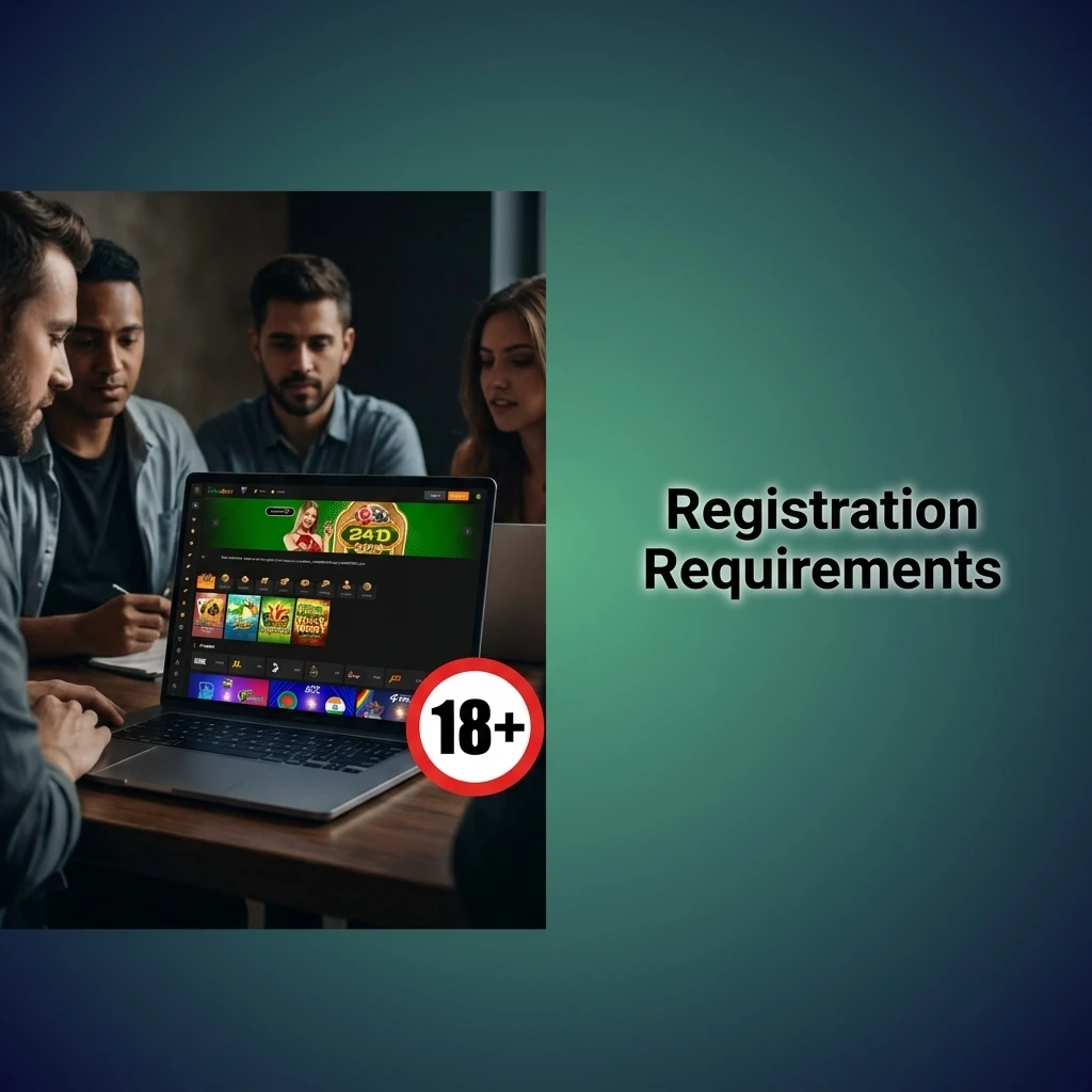 Registration requirements checklist for online betting platform showing age, ID, and eligibility rules for Bangladesh users