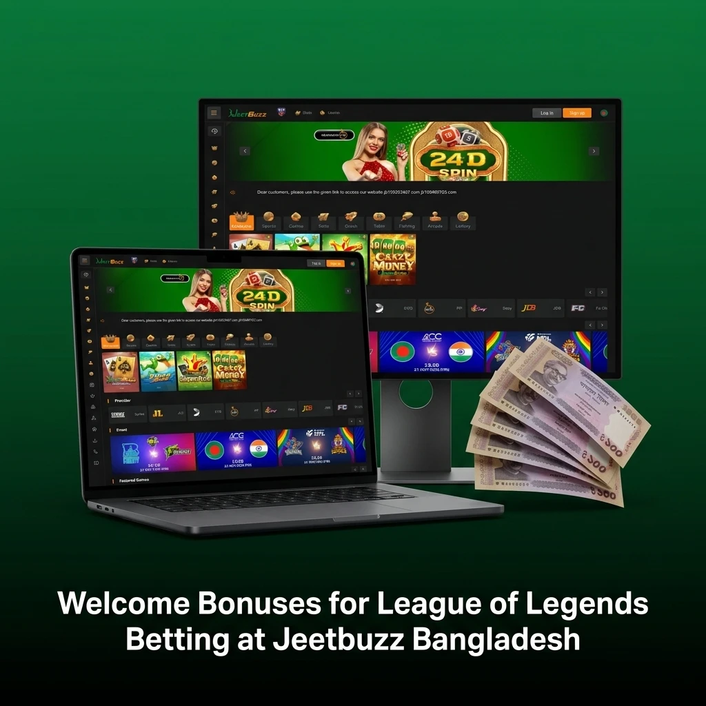 Jeetbuzz Bangladesh welcome bonus 150% up to 7777 BDT for League of Legends esports betting